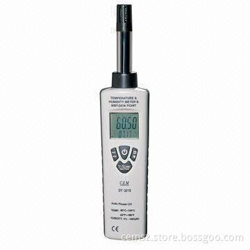 Humidity and Temperature Meter with Dewpoint and Wet Bulb Temperature Measurement